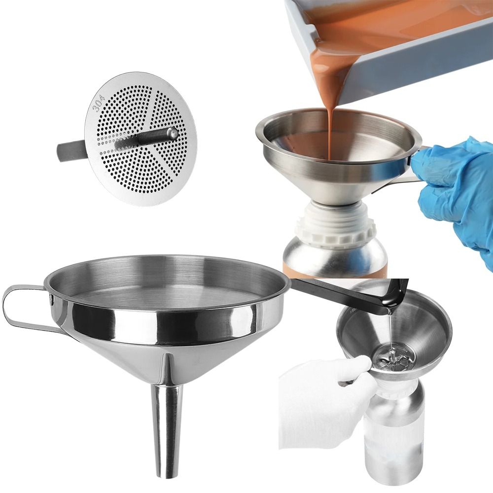 Commercial Kitchen Oil Filter - Entonnoir en acier inoxydable à large