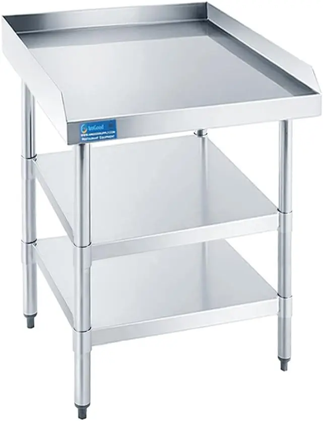 Commercial Kitchen Backsplash - Table de travail commerciale avec dosseret,