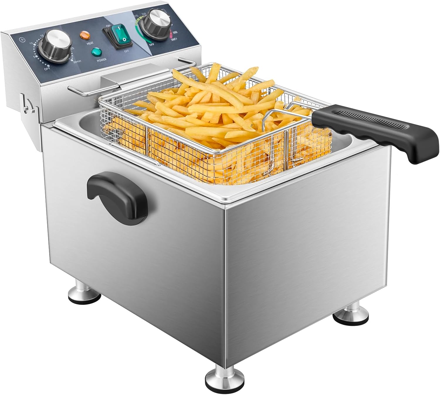 Deep Fryer Commercial - Friteuse Électrique Professionnelle - 13L (13,7QT)