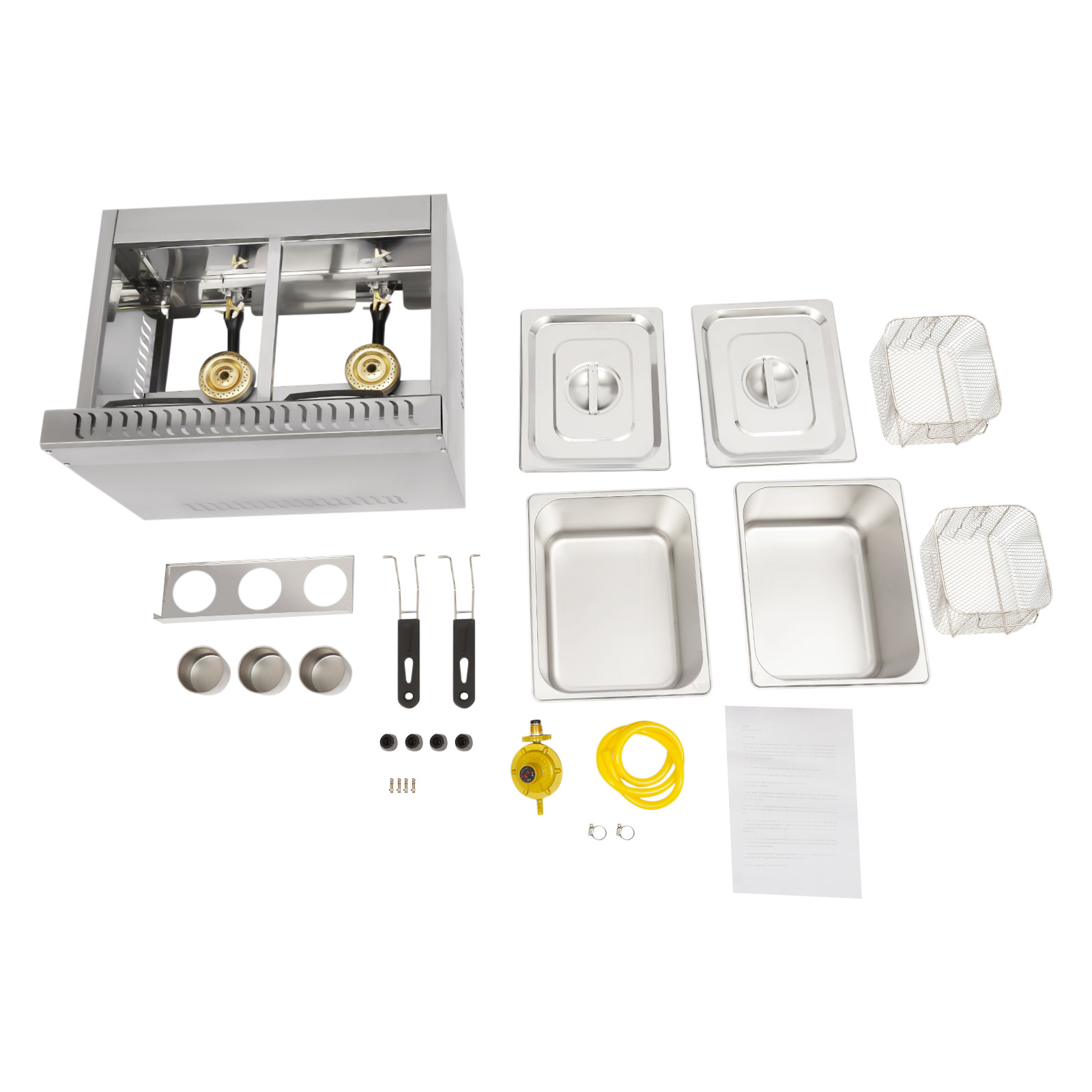 Deep Fryer Commercial - Friteuse professionnelle double cuve 430 en