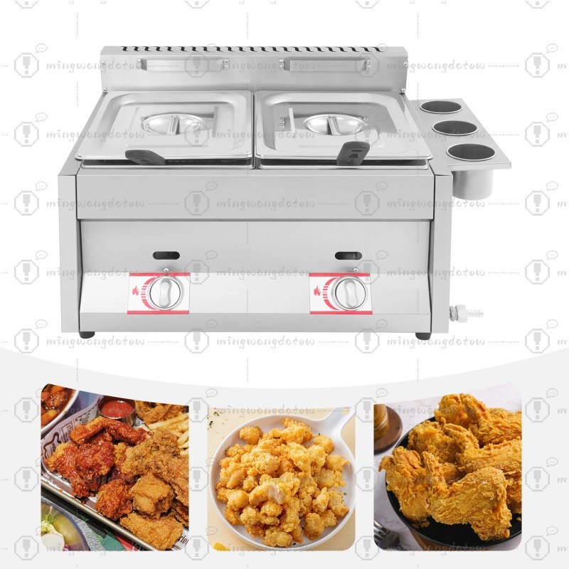 Deep Fryer Commercial - Nouvelle friteuse professionnelle à gaz 12L,