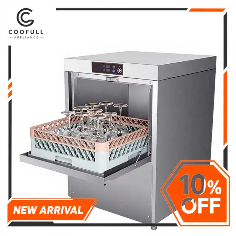 Commercial Kitchen Dishwasher - Lave-vaisselle professionnel sous comptoir en acier
