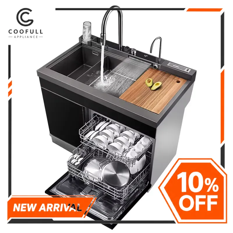 Commercial Kitchen Dishwasher - Évier à ultrasons en acier inoxydable