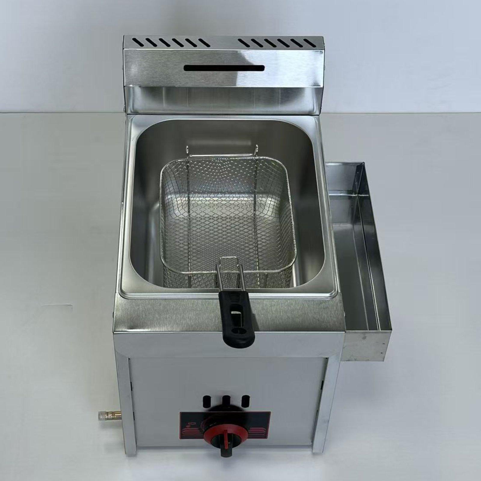 Deep Fryer Commercial - Friteuse professionnelle au gaz, robuste, portable,