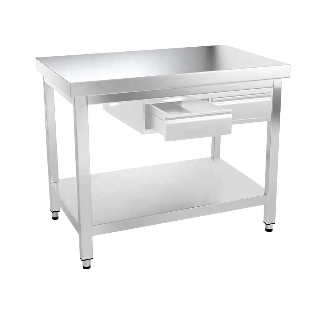 Commercial Kitchen Backsplash - Table commerciale de préparation et de