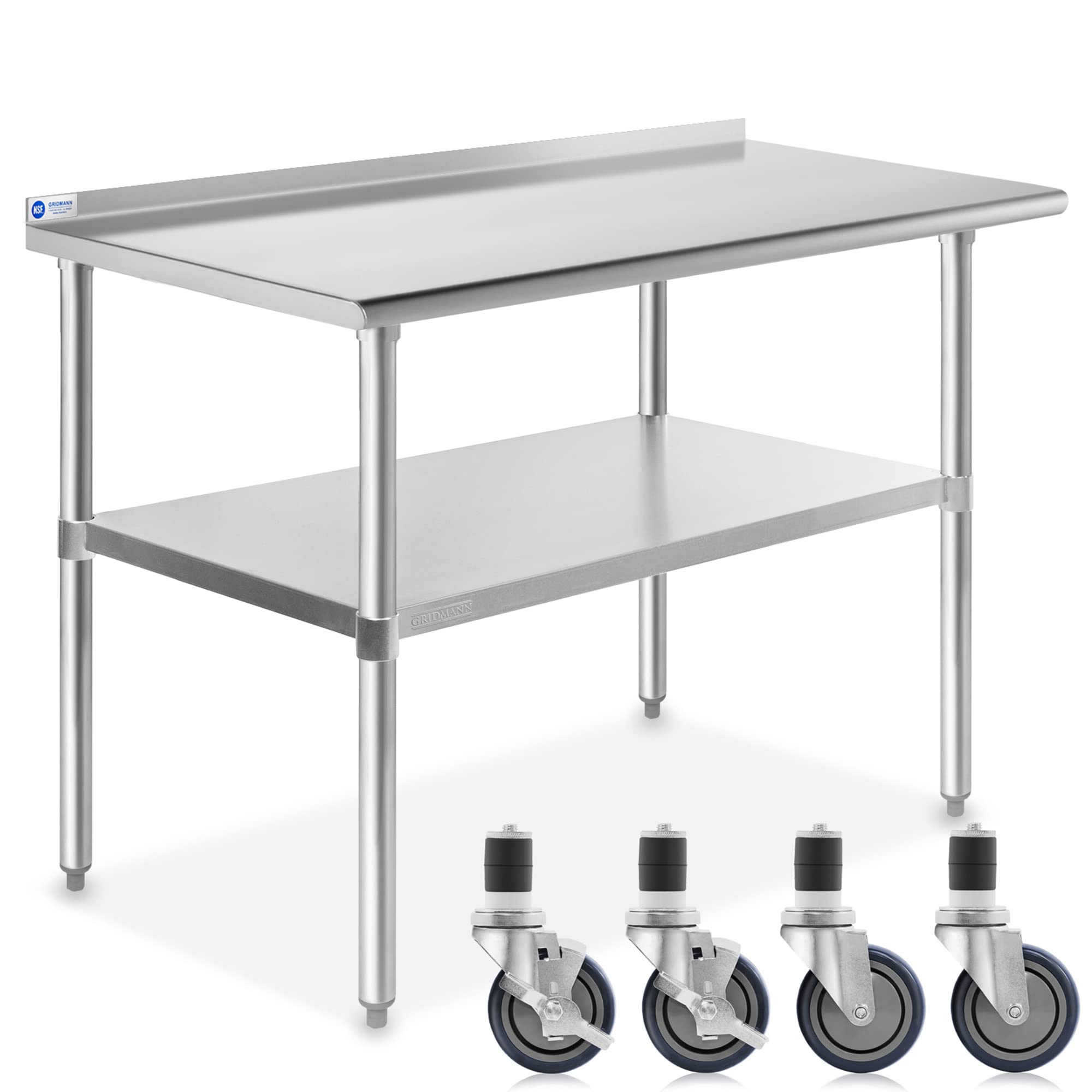 Commercial Kitchen Backsplash - Table en acier inoxydable 48 pouces