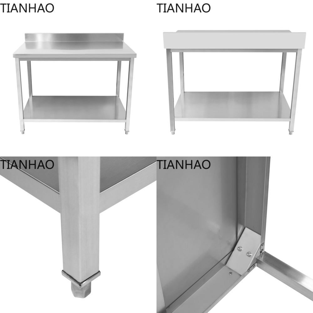 Commercial Kitchen Backsplash - Plan de travail en acier inoxydable