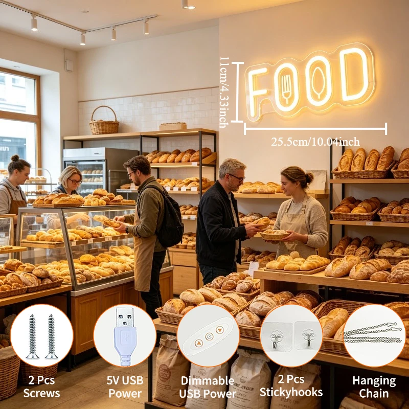 Enseigne néon alimentaire pour - Commercial Kitchen Windows avis et prix