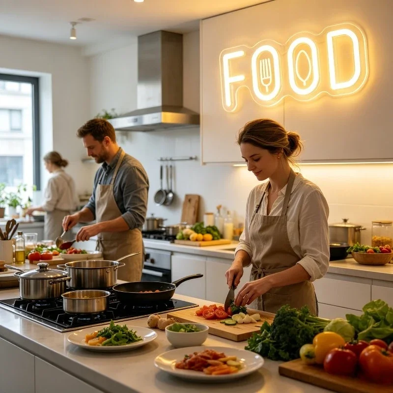 Enseigne néon alimentaire pour - Commercial Kitchen Windows avis et prix