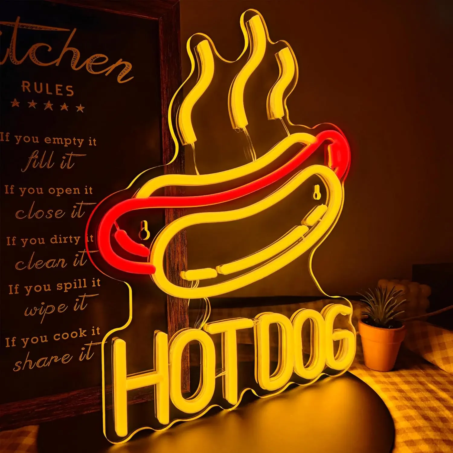 Enseigne néon LED Hot Dog pour - Commercial Kitchen Windows avis et prix