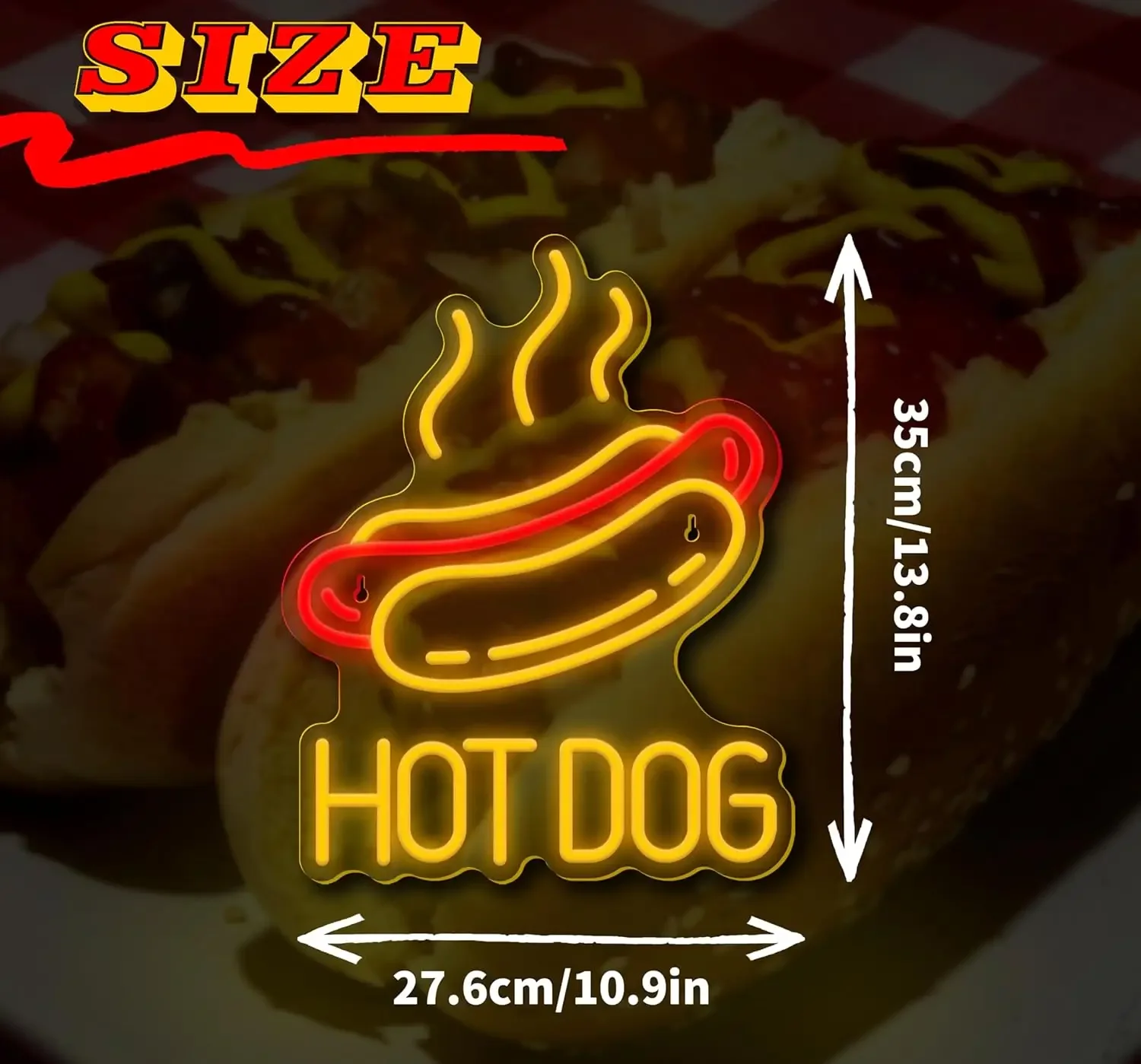 Enseigne néon LED Hot Dog pour - Commercial Kitchen Windows avis et prix