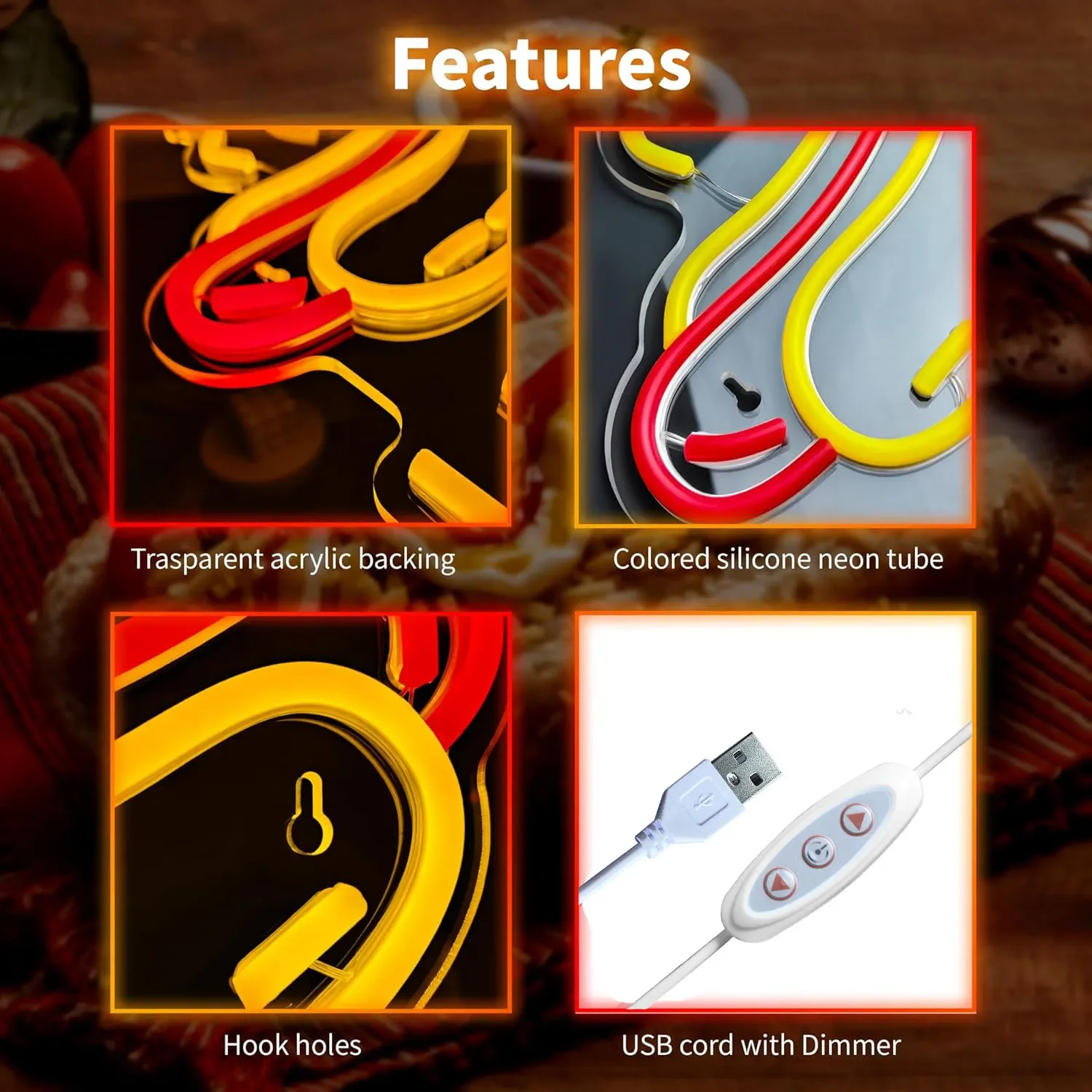 Enseigne néon LED Hot Dog pour - Commercial Kitchen Windows avis et prix