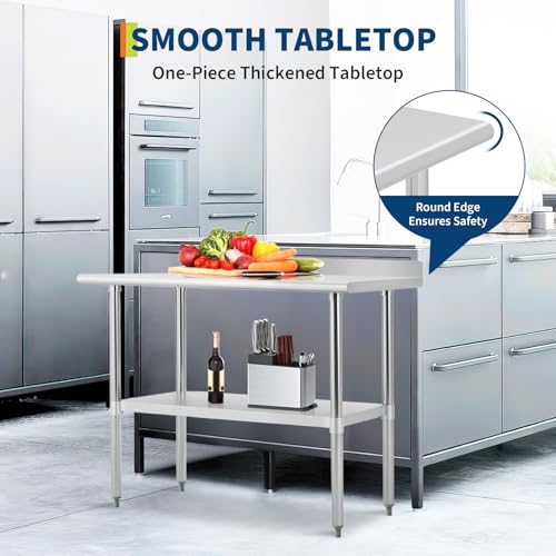 Table de travail en acier inox - Commercial Kitchen Backsplash avis et prix