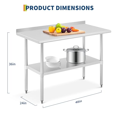Table de travail en acier inox - Commercial Kitchen Backsplash avis et prix