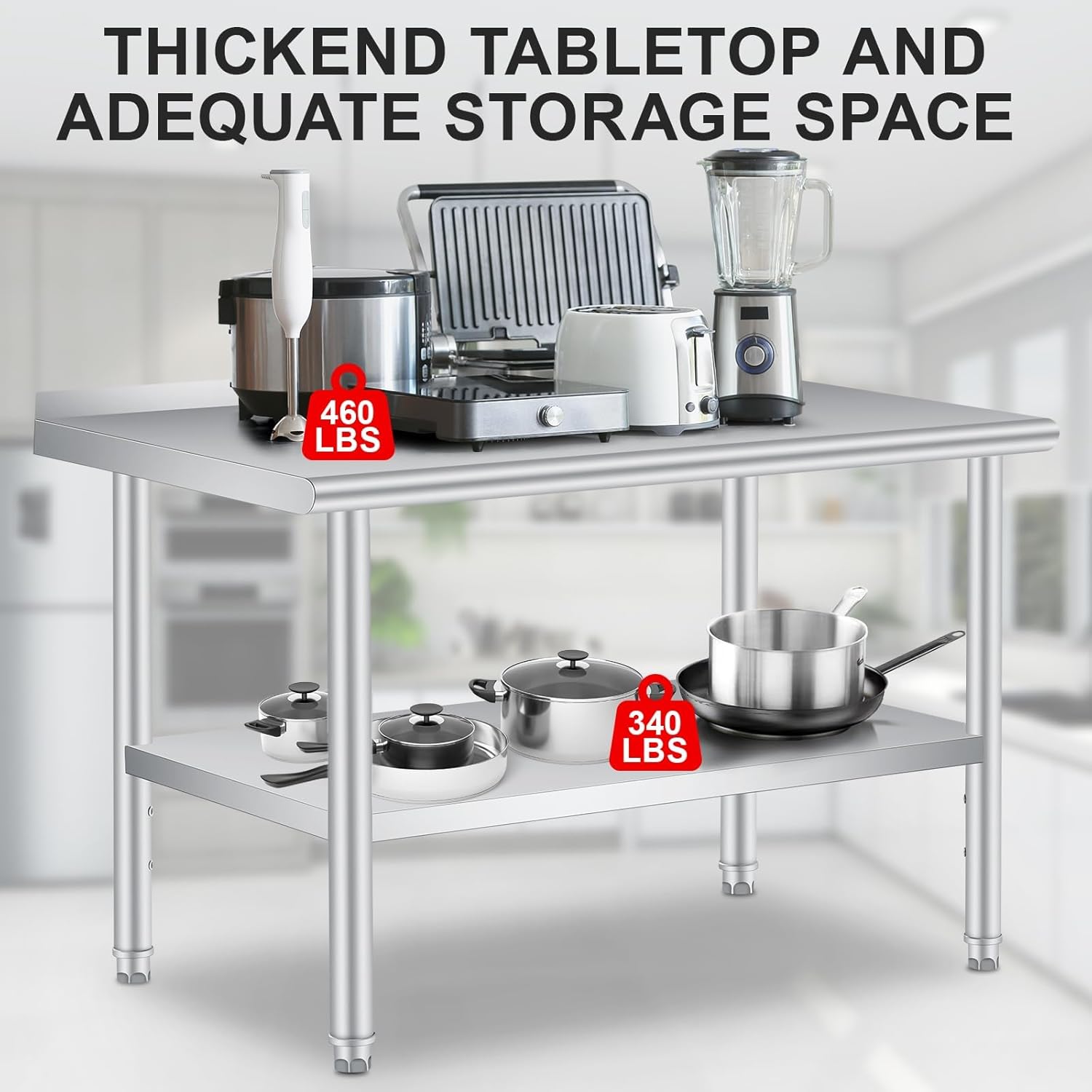 Table de préparation en acier  - Commercial Kitchen Backsplash avis et prix