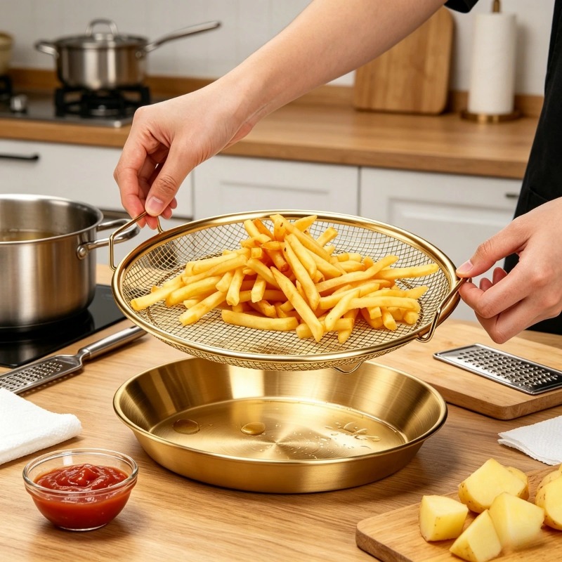 Grille de friteuse robuste dor - Commercial Kitchen Oil Filter avis et prix