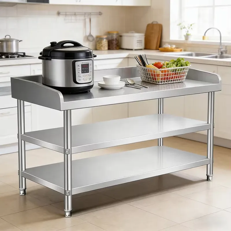 Table de travail commerciale e - Commercial Kitchen Backsplash avis et prix