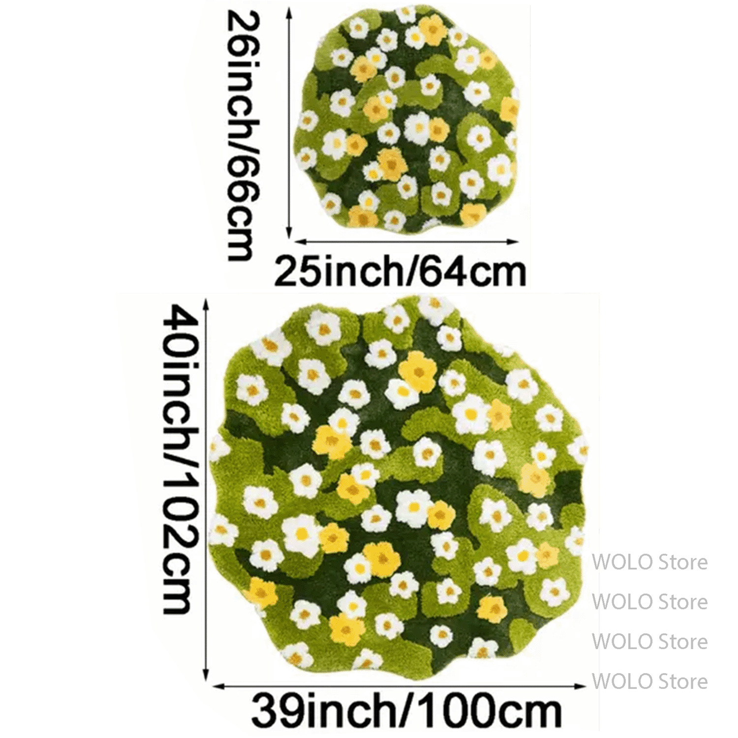 Tapis moelleux floral jaune-ve - Commercial Dishwasher Table avis et prix