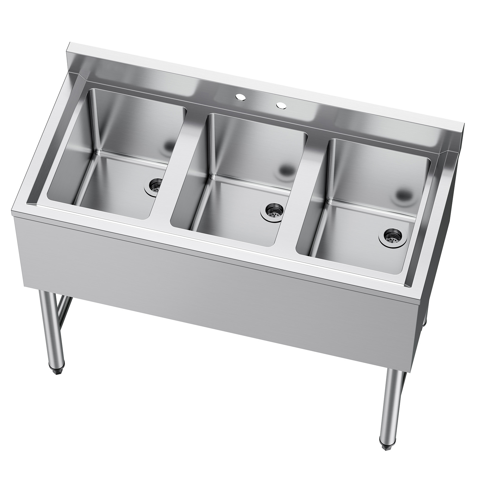 VEVOR Évier de Cuisine à 3 Cuv - Commercial Kitchen Backsplash avis et prix