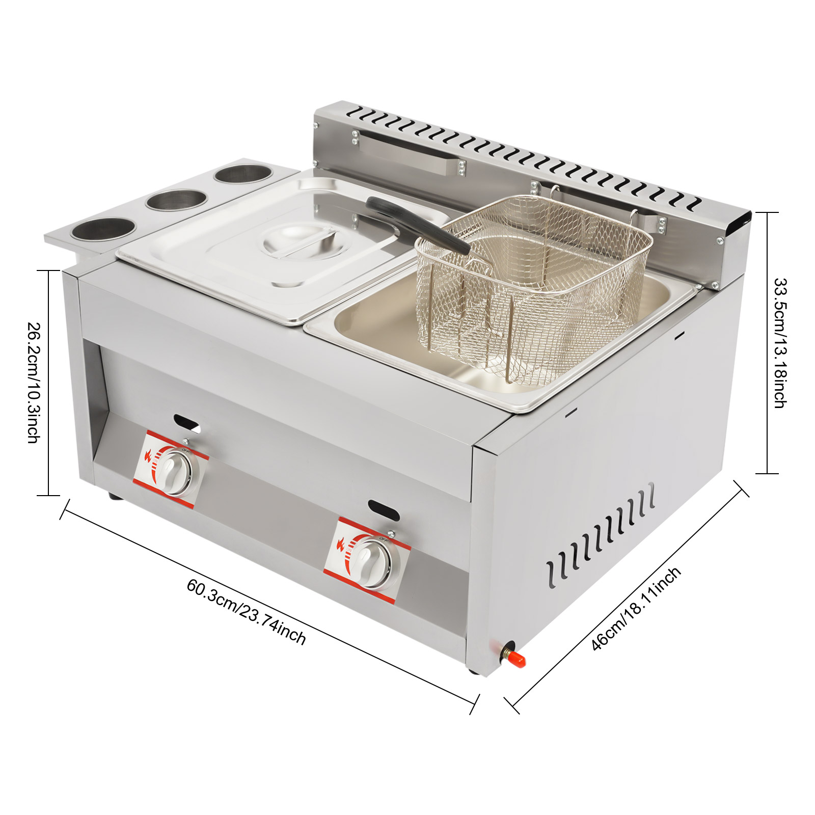 Friteuse professionnelle à gaz - Deep Fryer Commercial avis et prix