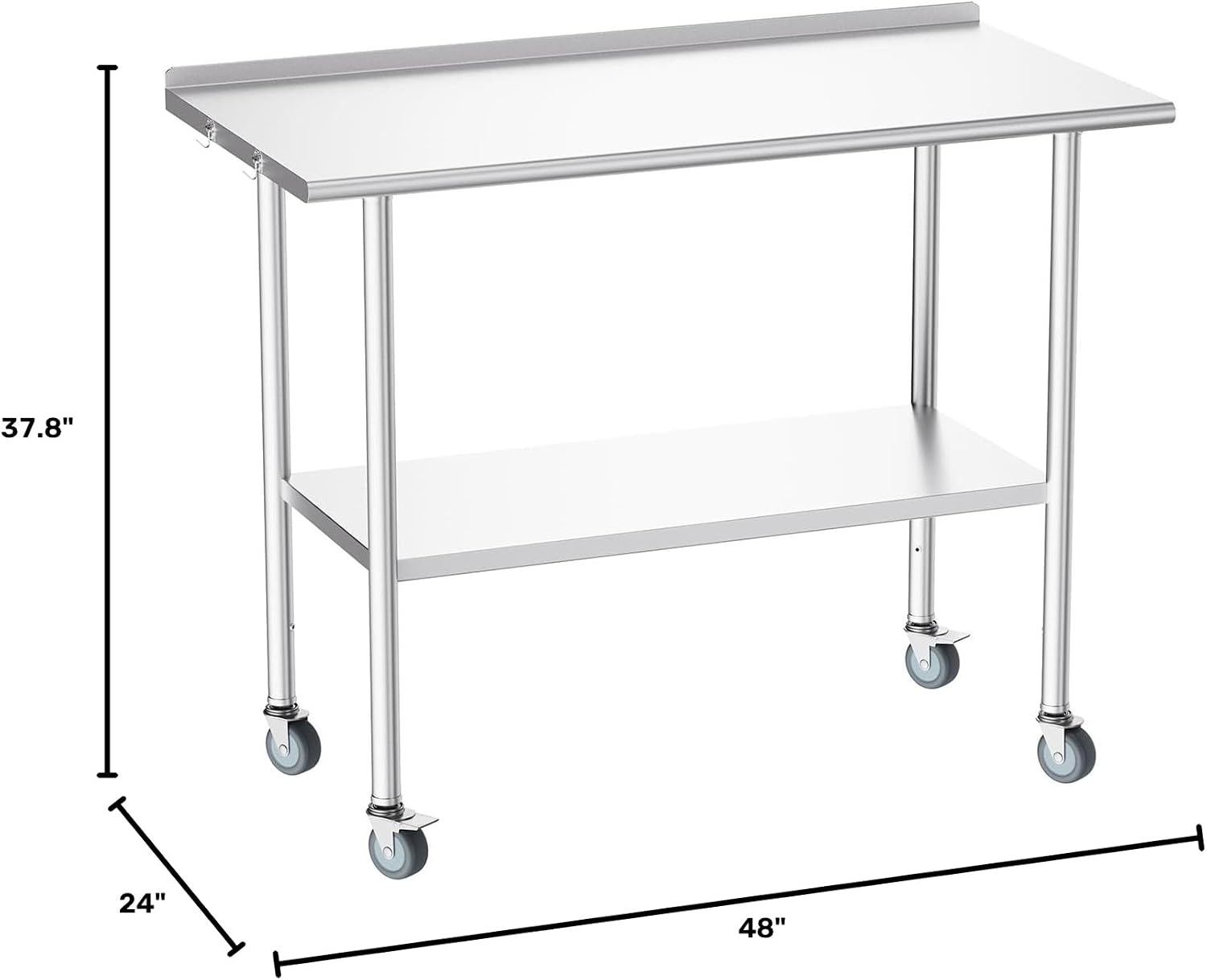 Table de préparation roulante  - Commercial Kitchen Backsplash avis et prix