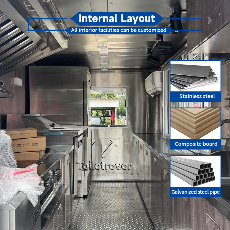 Remorque Food Truck Conteneur  - Commercial Kitchen Windows avis et prix