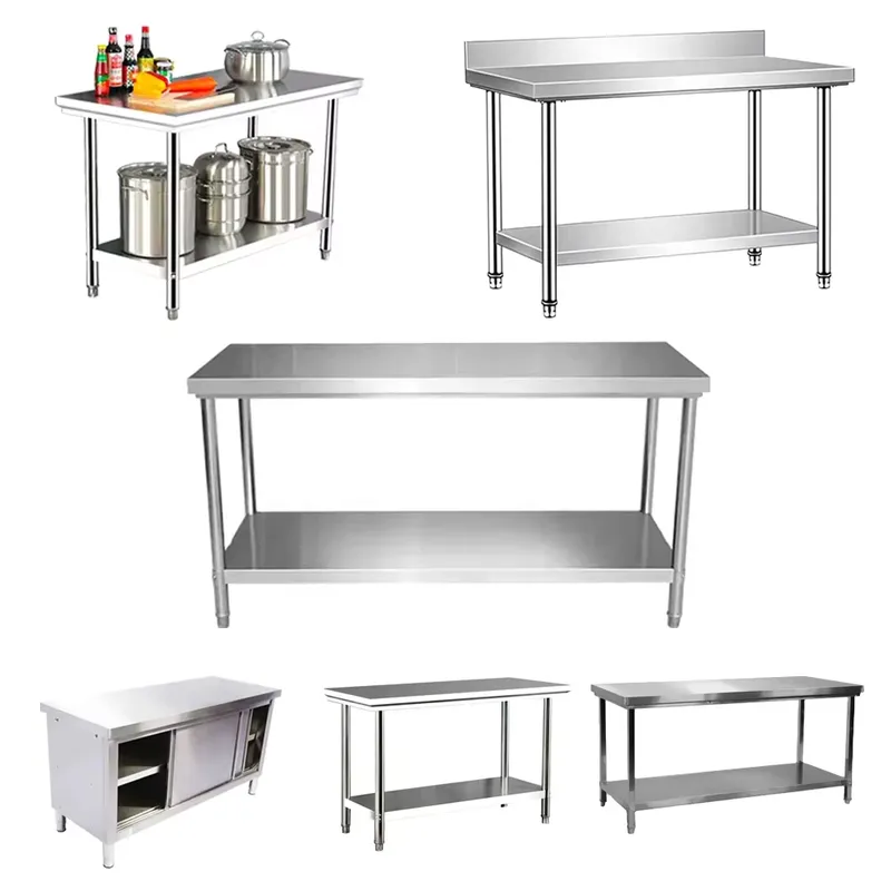 Table de travail en acier inox - Commercial Kitchen Backsplash avis et prix