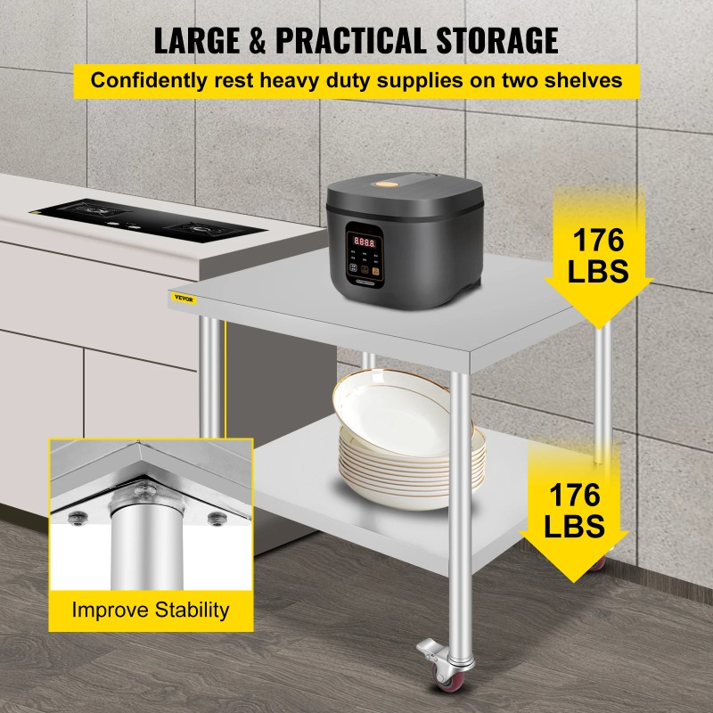 Table de préparation de cuisin - Commercial Kitchen Backsplash avis et prix