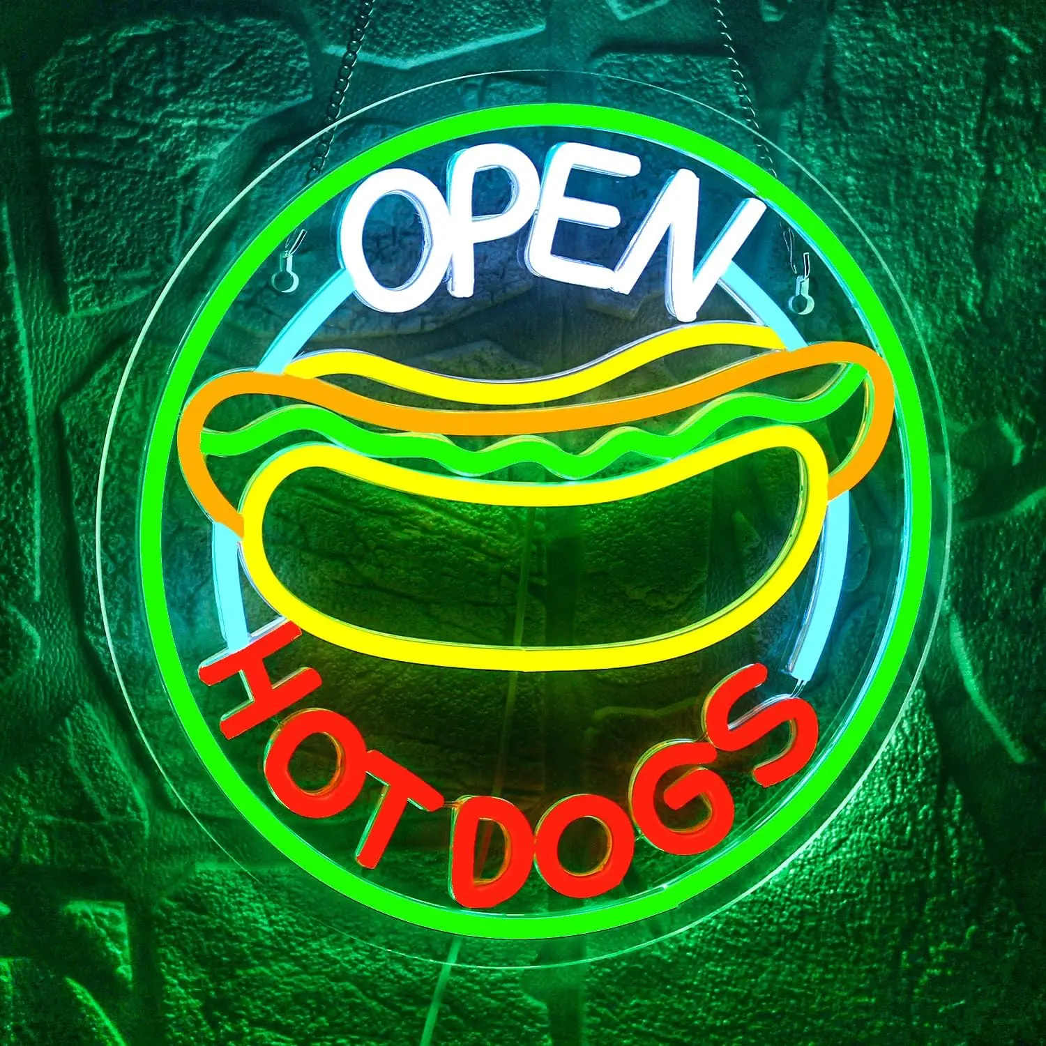 Enseigne néon LED « Hot Dog Op - Commercial Kitchen Windows avis et prix