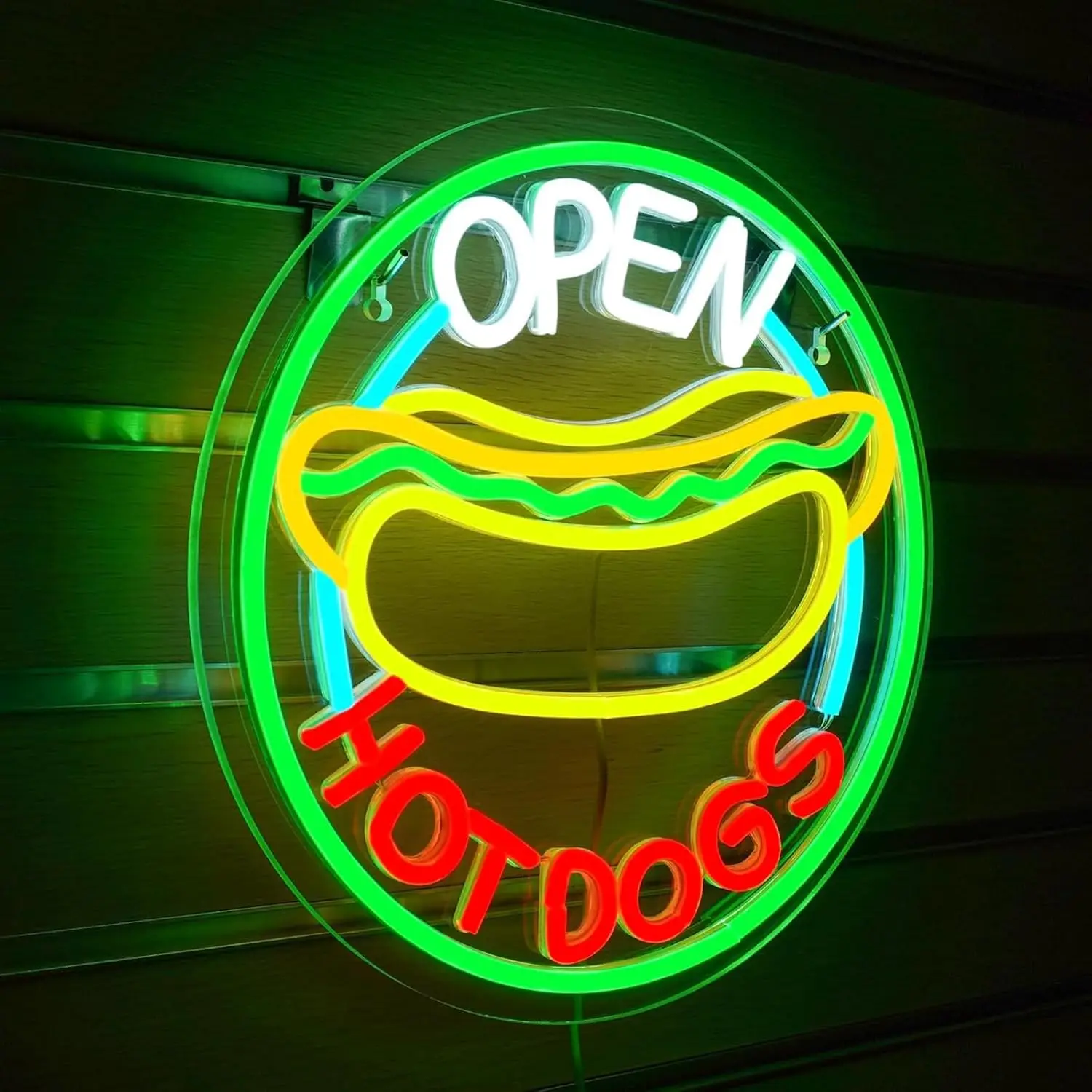 Enseigne néon LED « Hot Dog Op - Commercial Kitchen Windows avis et prix