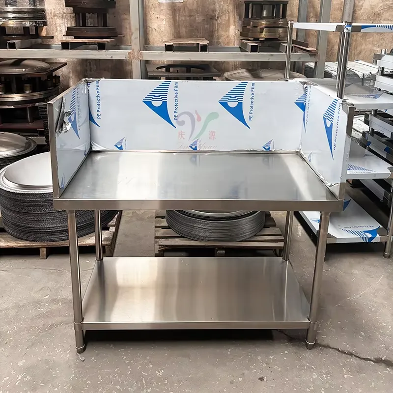 Table de préparation et de tra - Commercial Kitchen Backsplash avis et prix