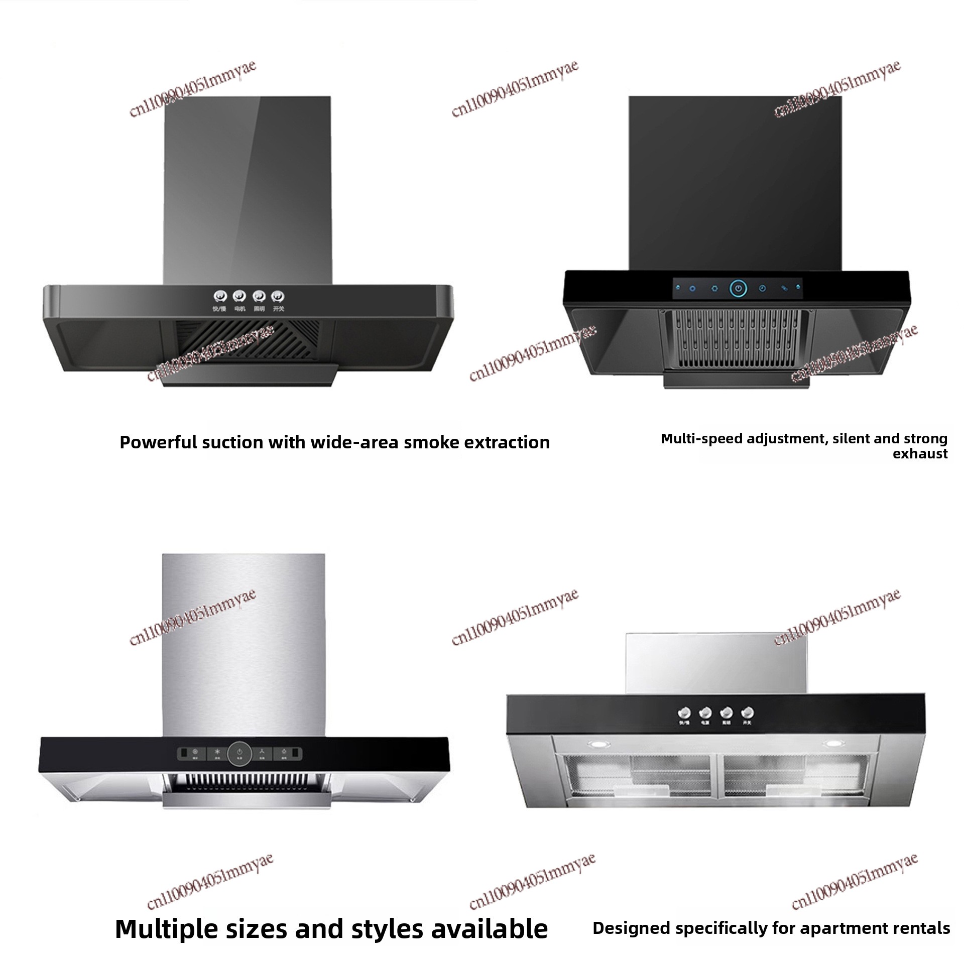 Hotte de cuisine à grande aspi - Commercial Kitchen Range Hood avis et prix