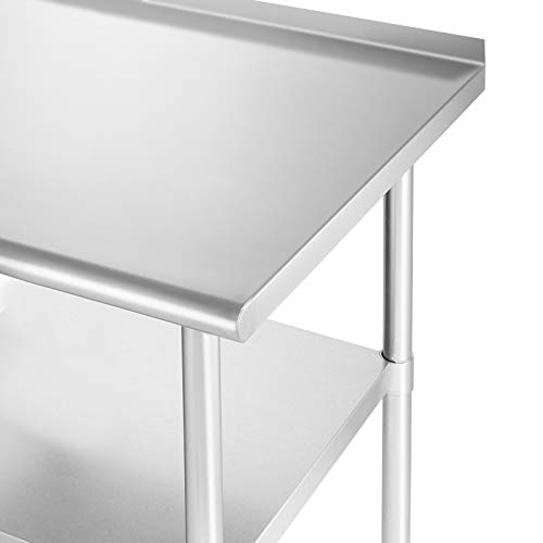 Table en acier inoxydable 48 p - Commercial Kitchen Backsplash avis et prix