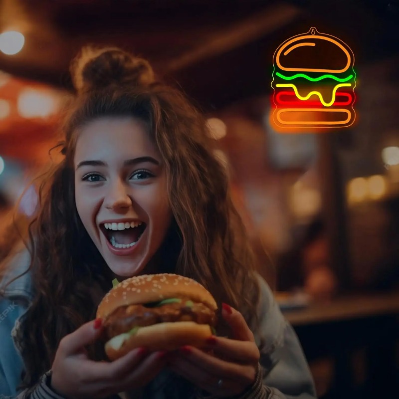 Enseigne néon LED Burger avec  - Commercial Kitchen Ideas avis et prix