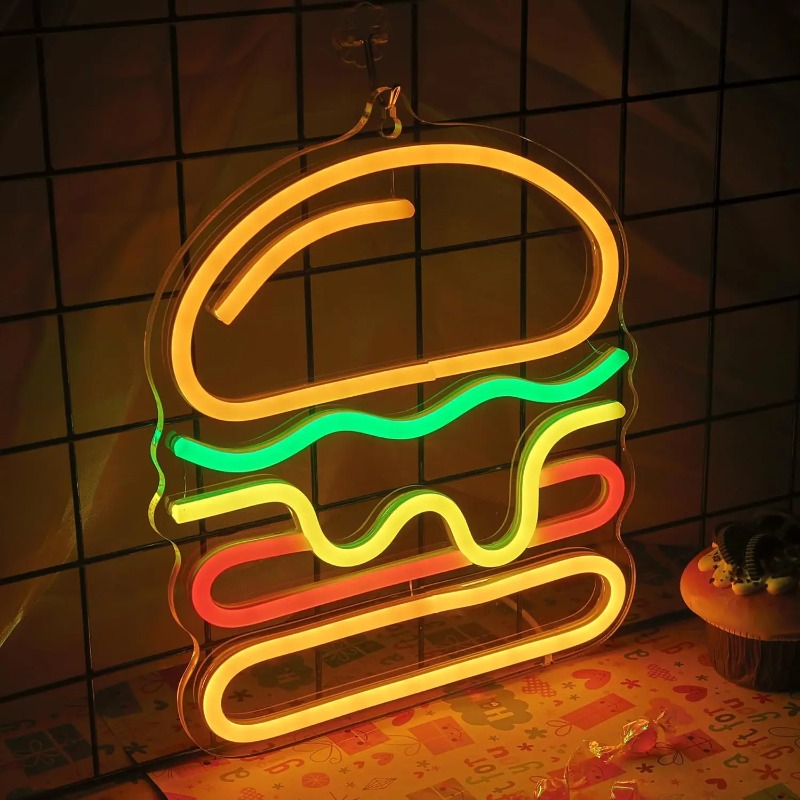 Enseigne néon LED Burger avec  - Commercial Kitchen Ideas avis et prix