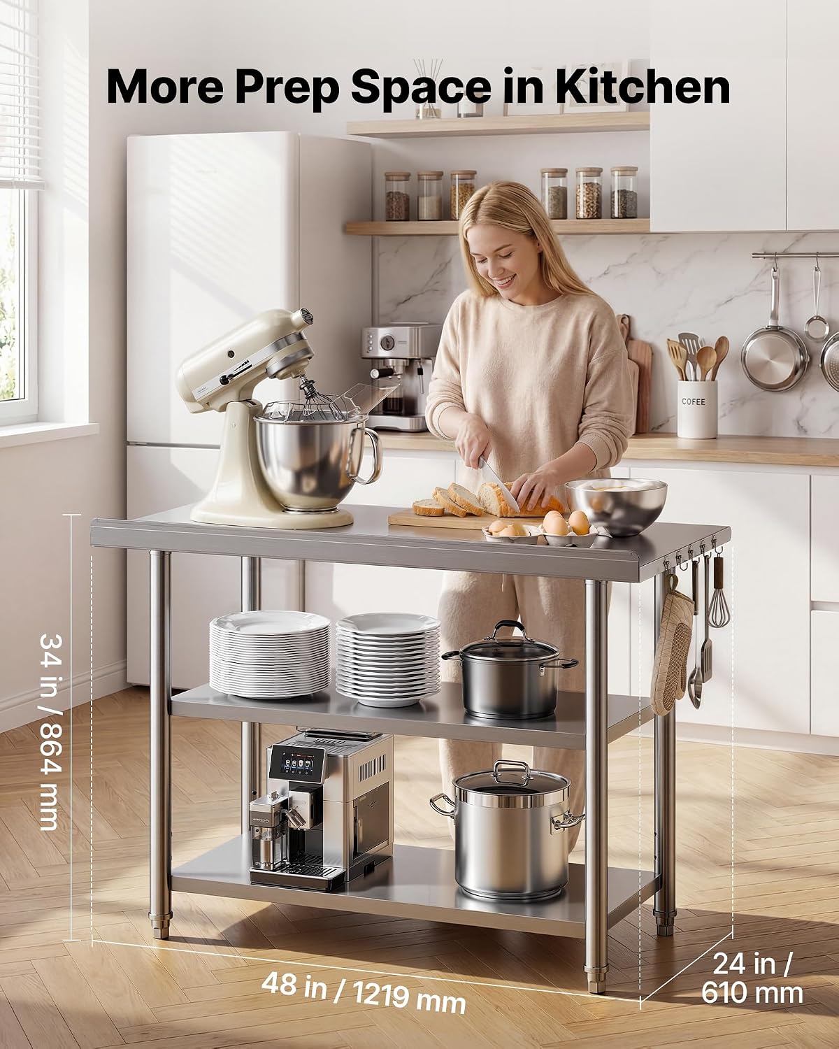 Table de travail en acier inox - Commercial Kitchen Backsplash avis et prix
